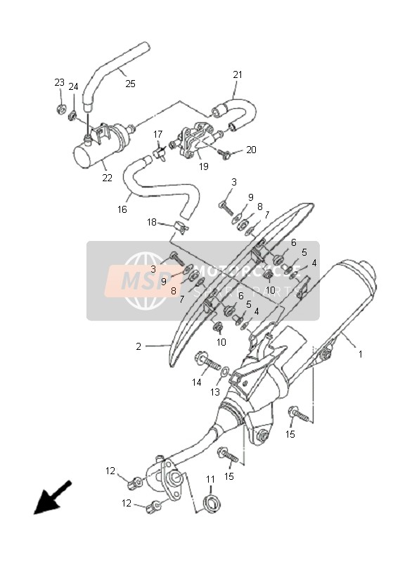 Yamaha XC125E VITY VITY 2011 Cansada para un 2011 Yamaha XC125E VITY VITY